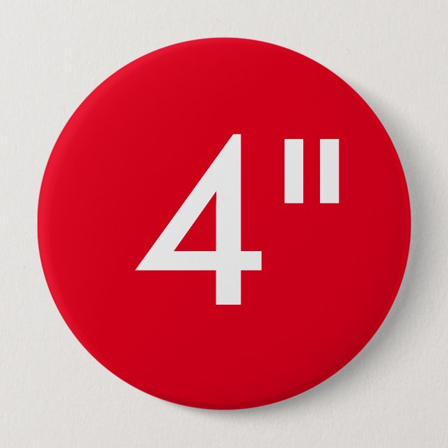 Custom Print 4" Huge Round Button Blank Template (Front)