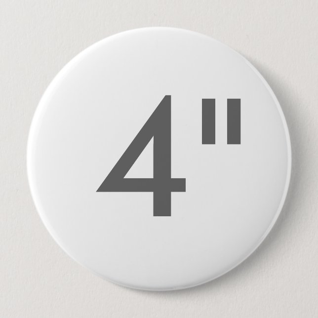Custom Print 4" Huge Round Button Blank Template (Front)