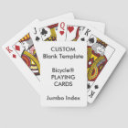 Custom Print Bicycle® JUMBO INDEX Playing Cards
