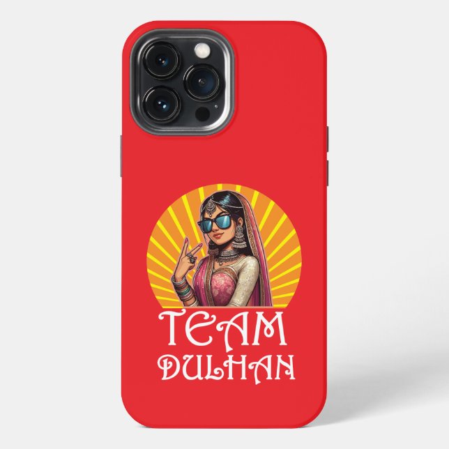 Custom Print Desi Wedding Shaadi Vibes iPhone Case (Back)