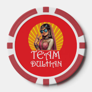 Custom Print Desi Wedding Shaadi Vibes Poker Chips