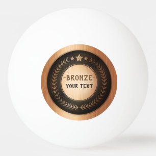 CUSTOM PRINT DIY MEDAL Bronze ADD YOUR LOGO edit Ping Pong Ball