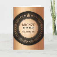 CUSTOM PRINT DIY MEDAL Bronze ADD YOUR LOGO edit