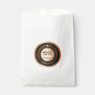 CUSTOM PRINT DIY MEDAL Bronze Champion EDITABLE Favour Bags