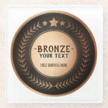 CUSTOM PRINT DIY MEDAL Bronze Champion EDITABLE