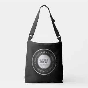 CUSTOM PRINT DIY MEDAL Silver Champion EDITABLE Crossbody Bag