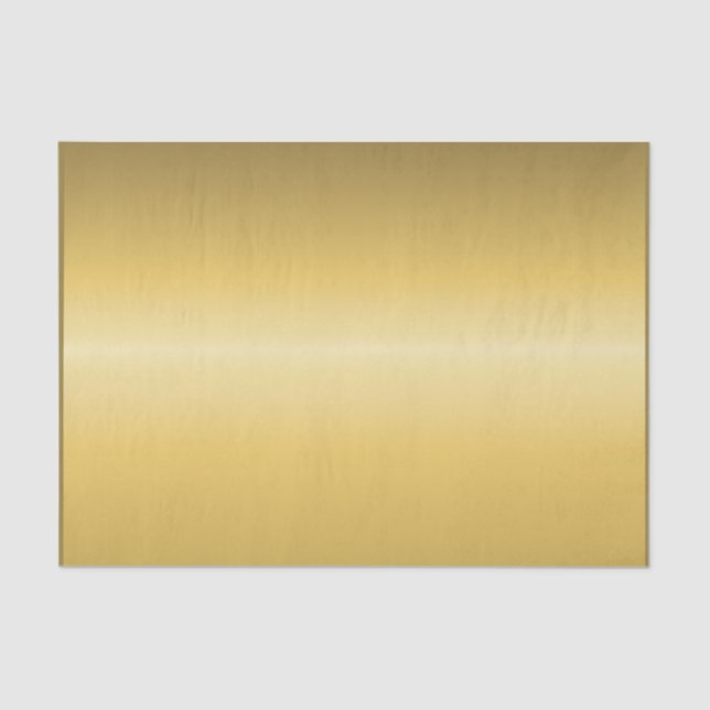 Custom Print Effect Yellow Gold Metallic Tissue Paper (Front)