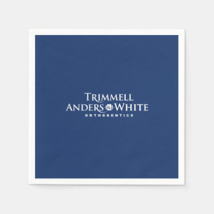CUSTOM PRINT ORDER for Kelsey - 20th logo navy Napkin