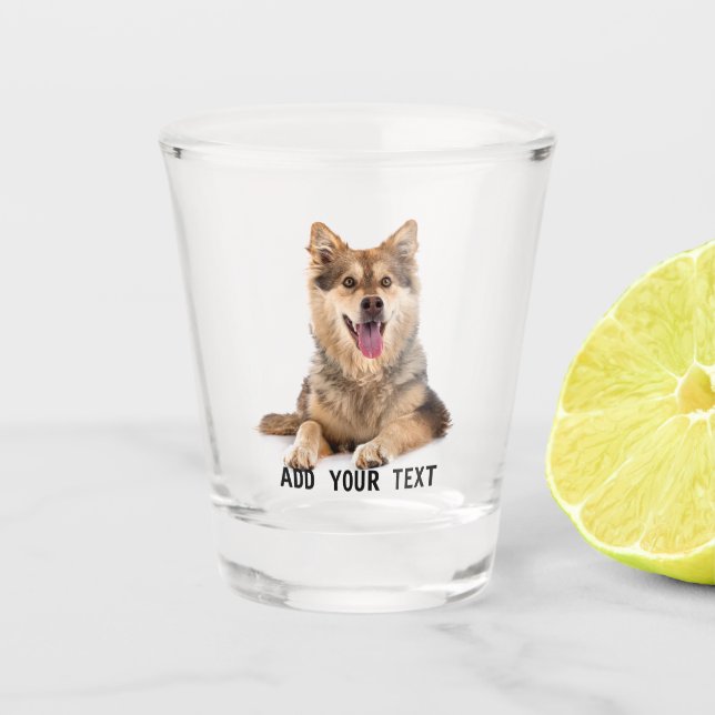 Custom Print Personalised Photo Shot Glass (Front)
