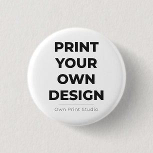 Custom Print Your Own Printing My Own To Order 3 Cm Round Badge