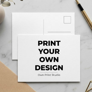 Custom Print Your Own Printing My Own To Order Announcement Postcard
