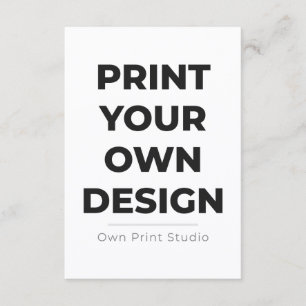 Custom Print Your Own   Printing My Own To Order Card