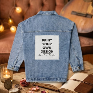 Custom Print Your Own Printing My Own To Order Denim Jacket