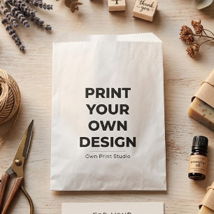 Custom Print Your Own   Printing My Own To Order Favour Bags