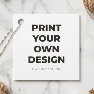 Custom Print Your Own | Printing My Own To Order Favour Tags