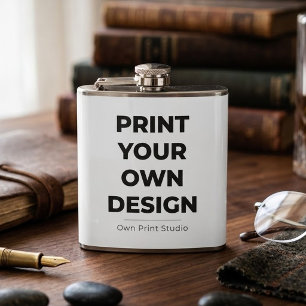 Custom Print Your Own Printing My Own To Order Hip Flask