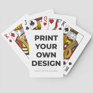 Custom Print Your Own   Printing My Own To Order Playing Cards