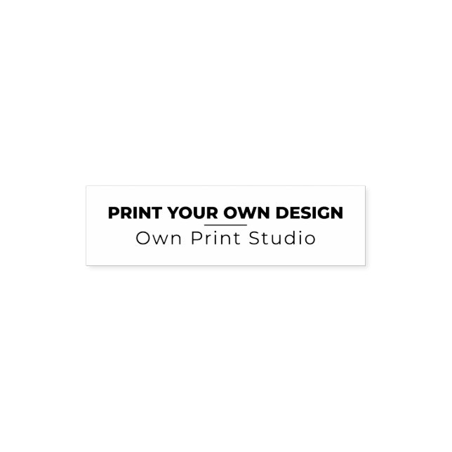 Custom Print Your Own | Printing My Own To Order Self-inking Stamp (Design)