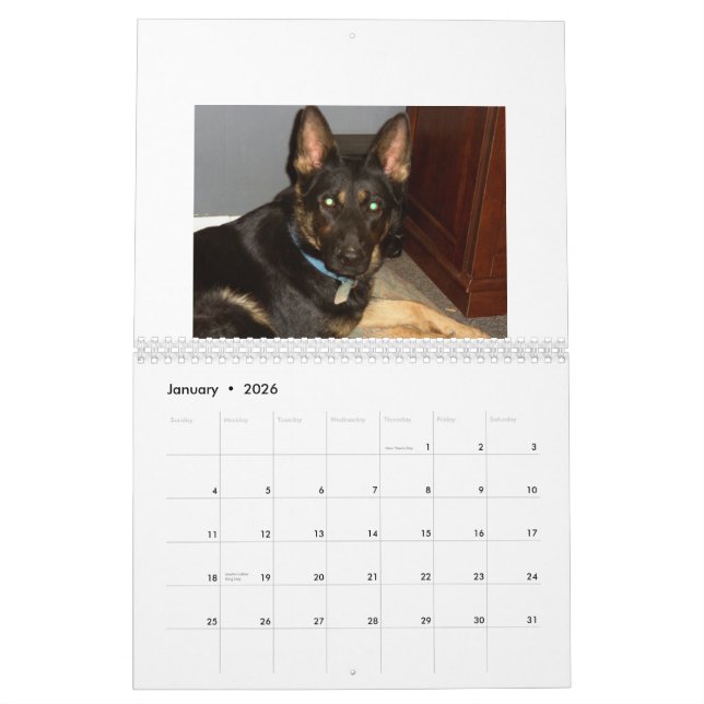 Custom Printed Calendar (Jan 2026)