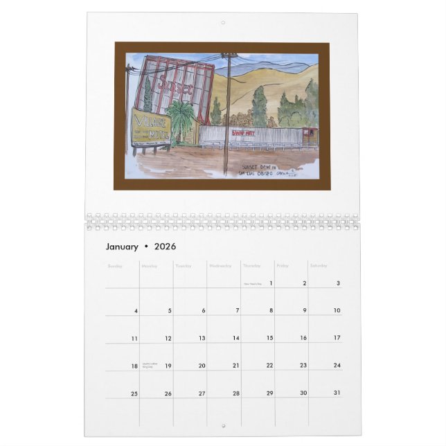 Custom Printed Calendar (Jan 2026)