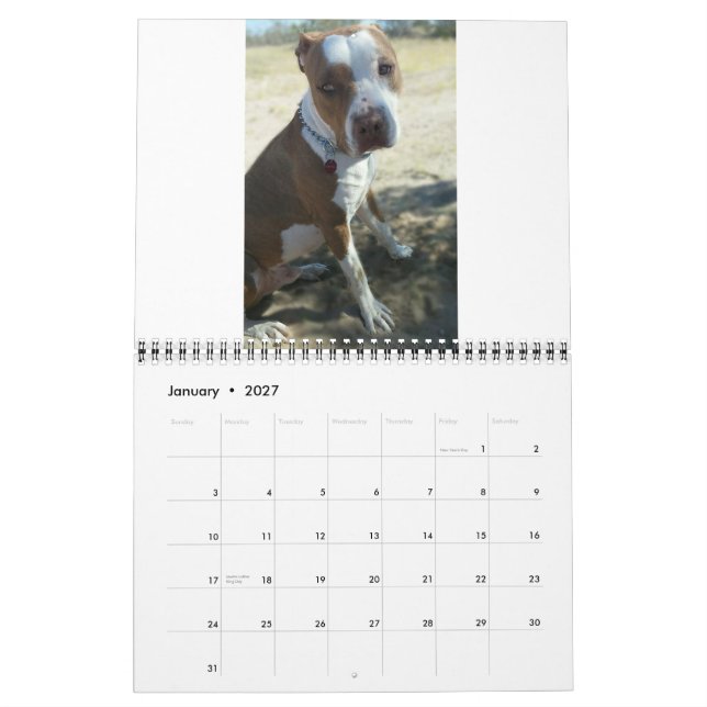 Custom Printed Calendar (Jan 2027)