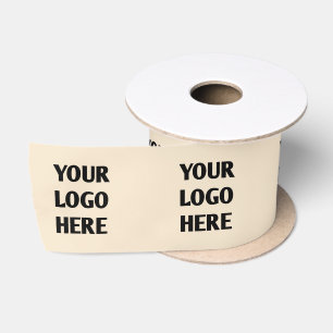 Custom Printed Company Logo Branded Gift Satin Ribbon