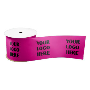 Custom Printed Company Logo Branded Gift Satin Ribbon