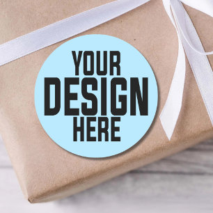 Custom Printed Logo Small Business Personalized Classic Round Sticker