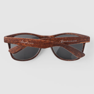 Custom Printed Personalised Bridesmaid Wedding Sunglasses
