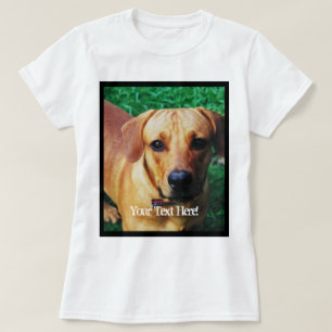 Custom Printed Photo And Text T-Shirt