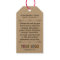 Custom Printed Retail Hang Tags with String Logo