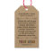 Custom Printed Retail Hang Tags with String Logo