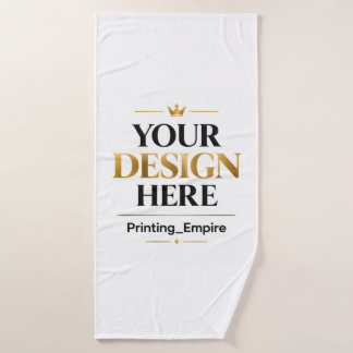 Custom Printing - No Minimum Wholesale Bulk Order Bath Towel