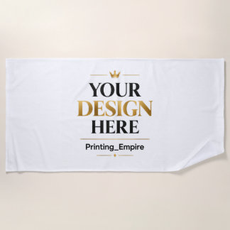 Custom Printing - No Minimum Wholesale Bulk Order Beach Towel