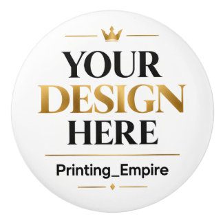 Custom Printing - No Minimum Wholesale Bulk Order Ceramic Knob