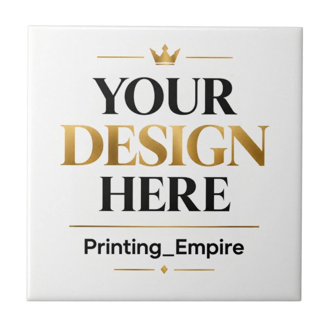 Custom Printing - No Minimum Wholesale Bulk Order Tile (Front)