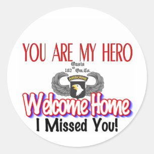 Custom Products With Your Soldier's Name Classic Round Sticker
