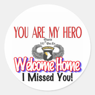 Custom Products With Your Soldier's Name Classic Round Sticker