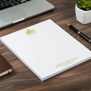 Custom Professional 5.5" x 6" Notepad – 40 Pages