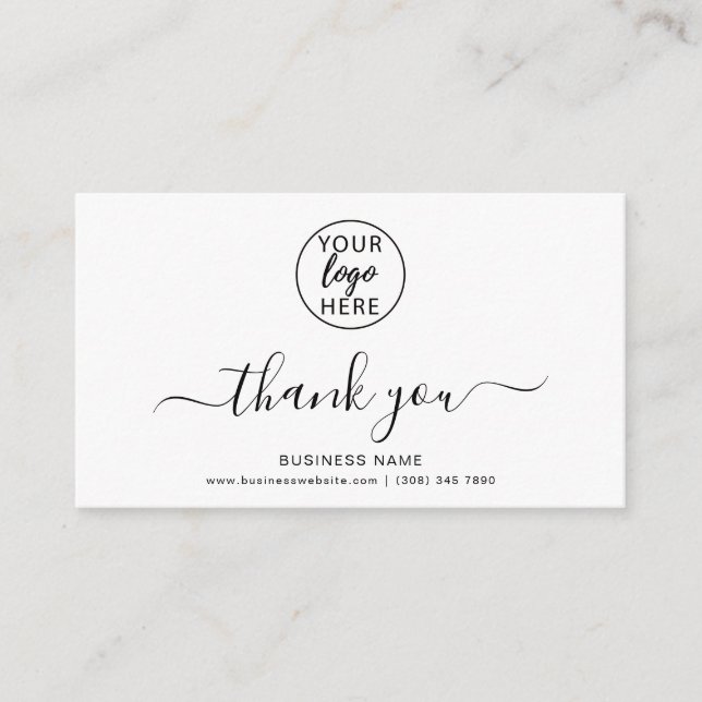 Custom Professional Business logo Enclosure Card (Front)