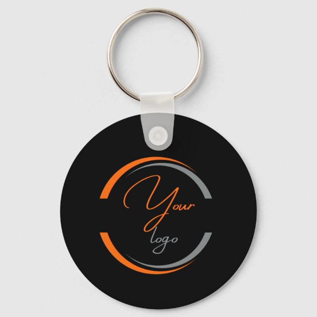 custom professional business logo only  key ring (Front)