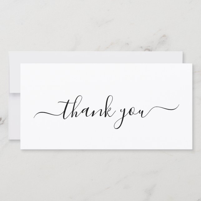 Custom Professional Business Logo Thank You Card (Front)