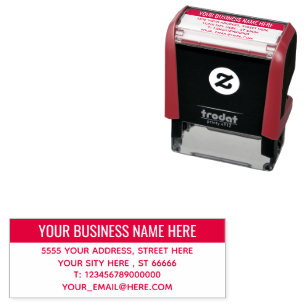 Custom Professional Colour Address Stamp Template