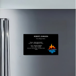 Custom Professional Company Business Logo  Magnetic Business Card