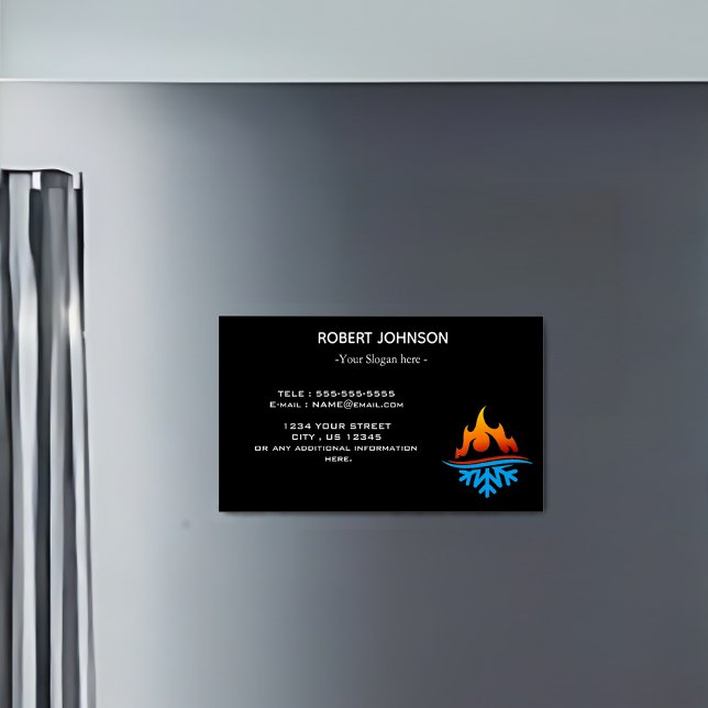 Custom Professional Company Business Logo  Magnetic Business Card (Custom Professional Company Business Logo Business Card Magnet)