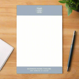 Custom Professional Company Logo Dusty Blue  Post-it Notes
