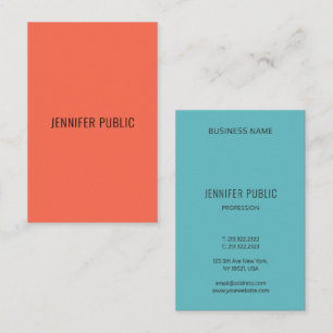Custom Professional Elegant Colours Modern Simple Business Card