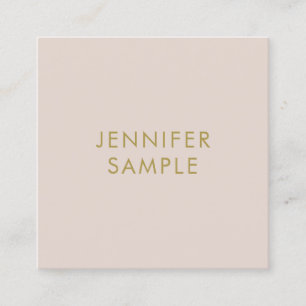 Custom Professional Elegant Simple Template Square Business Card