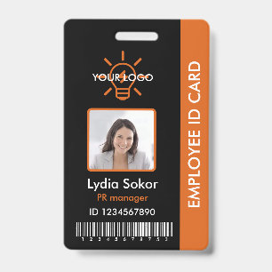 Custom Professional Employee ID Badge with Photo 