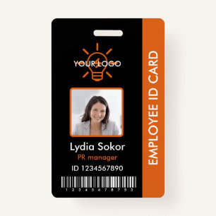 Custom Professional Employee ID Badge with Photo 